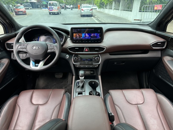 Huyndai Santafe 2.2 Premium 2019 xanh.